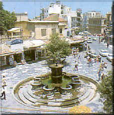 Morosini Fountain in Heraklio Town central square.