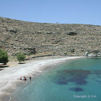 Wonderfull beaches in Kythnos island. Innumerous coves accessible by car or motorbike.