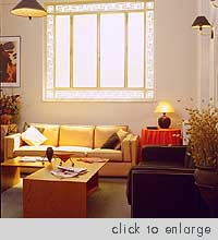 Lounge. Adrian Hotel in Plaka, Athens Town.