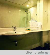 Bathroom. Jason Prime Hotel in Plaka, Athens Town.