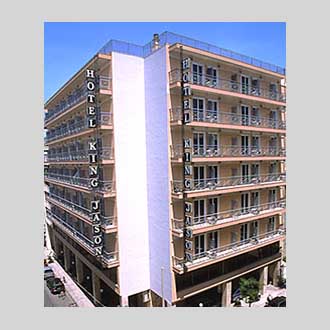 Exterior. King Jason Hotel in Keramikos, Athens Town.