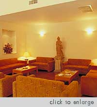 Lounge. King Jason Hotel in Keramikos, Athens Town.