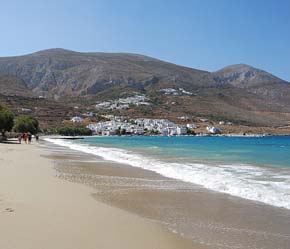 Aegiali beach in Amorgos