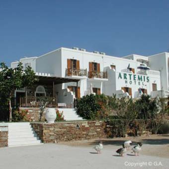 Hotel in Antiparos Island. 