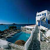 Petinos Beach hotel in Mykonos island