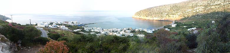 Apollon village panoramic view