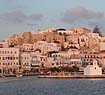 Naxos Town, distant view of castle