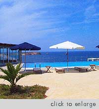 Stavrou Apartments - Paros Island. Pool area
