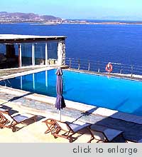 Stavrou Apartments - Paros Island. Pool area