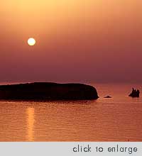 Stavrou Apartments - Paros Island. Sunset.