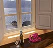 Oia room with volcano view