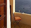 Oia balcony with caldera view
