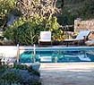 Swimming pool and sea view in Agrapidia Villa