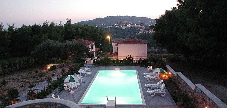 Kamelia Villas exterior pool view