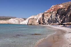 Milos beaches - Firiplaka beach Milos beaches - Firiplaka beach