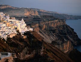 Fira, capital of Santorini island