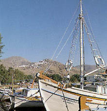 Fishing boats in Serifos small port
