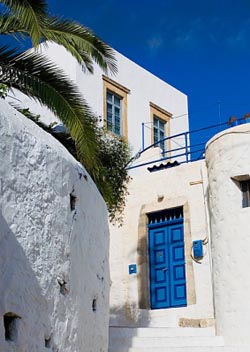 Charming alleys in the Dodecanese islands