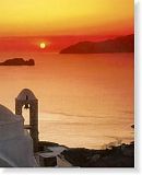Sunset in Santorini island, Cyclades, Greece