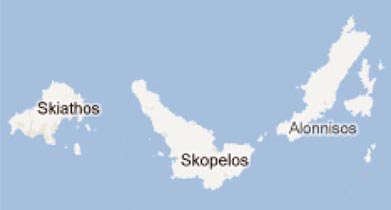 Skopelos map