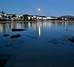 Naxos town night view