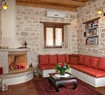The villa spacious living room