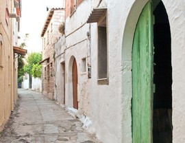 Prines village alley, Rethymnon, Crete