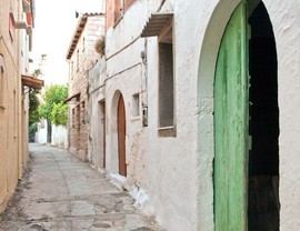 Photo of Prines village in Rethymnon, Crete Prines village alley, Rethymnon, Crete