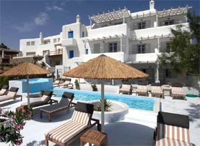 Hotels in Psarou beach, mykonos