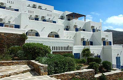 Hotels in Kionia beach, Tinos