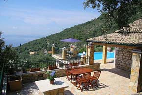 villas in Nissaki , corfu