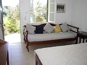 Master bedroom in villa