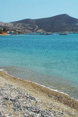 Lovely beach in Antiparos island