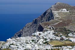 Folegandros hillside village