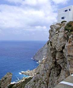 Impressive view over the cliffs of Folegandros