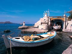 Milos island in Cyclades, Greece