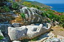 The huge marble Kouros of Apollon village