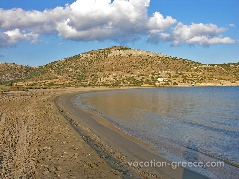 Kalados beach beach in the southern Naxos
