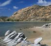 Idyllic sandy beach in Paros island