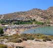 Paros beach during high season