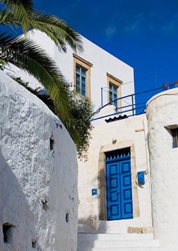 Charming alleys in the Dodecanese islands Charming alleys in the Dodecanese islands